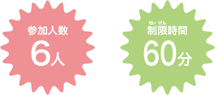 参加人数6人 制限時間60分