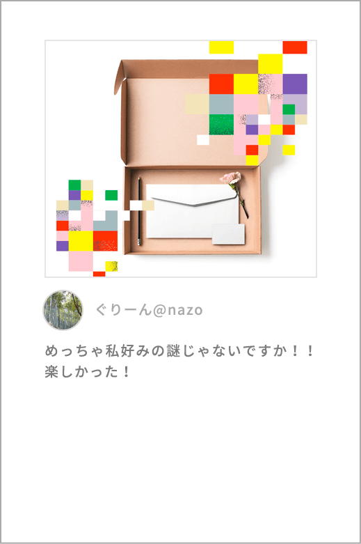 【Mystery for You】毎月届く謎の定期便