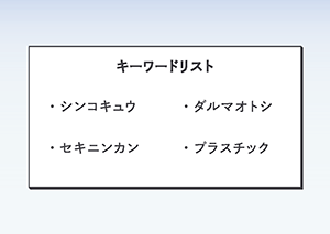 キーワードリスト