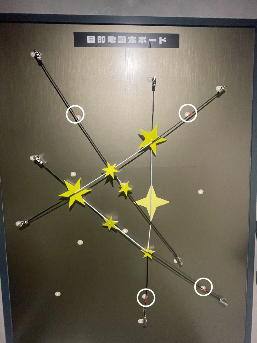 目的地設定ボード